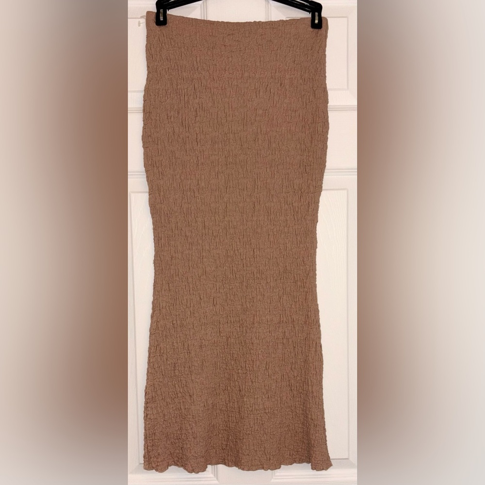 NWT Ava & Ever Mocha Lennox Midi Skirt Womens size 10